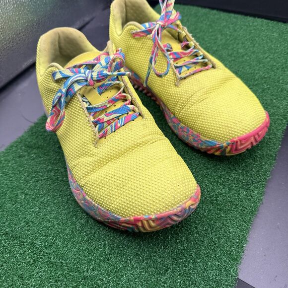 Nobull Trainer Low Rise Women Size 9.5/ Men’s 8 Neon Lime Swirl - Picture 4 of 14